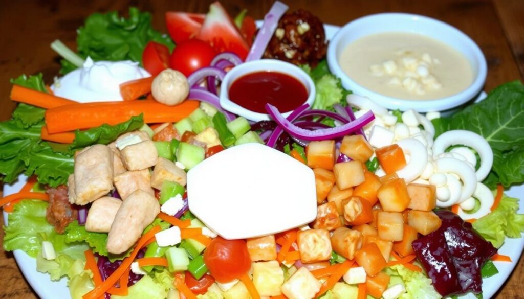 Subway salad toppings